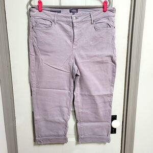 NYDJ Plus Marilyn Rolled Hem Straight Ankle Jeans in Seneca size 16